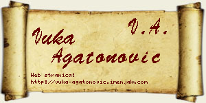Vuka Agatonović vizit kartica